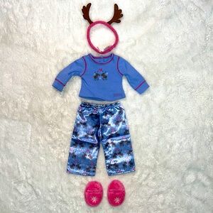NWT American Girl Reindeer Pajamas